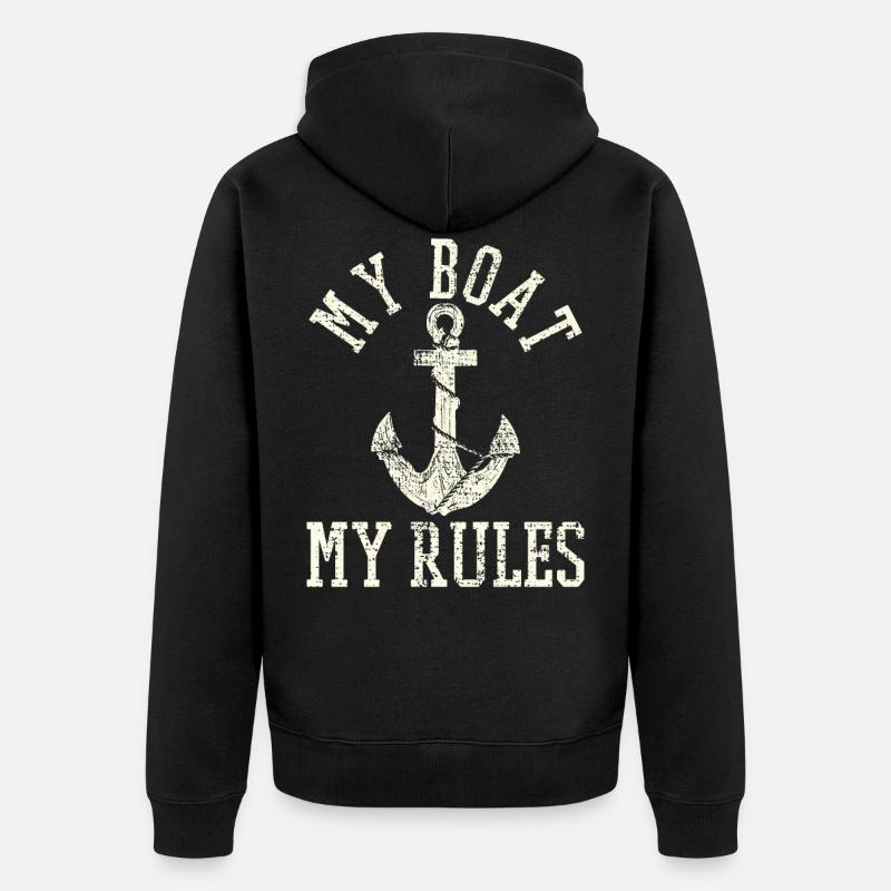 la navigation de plaisance - Veste à capuche bio Premium Unisexe - noir