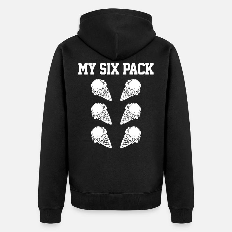 Eis - Unisex Premium Bio Zip Hoodie - Schwarz
