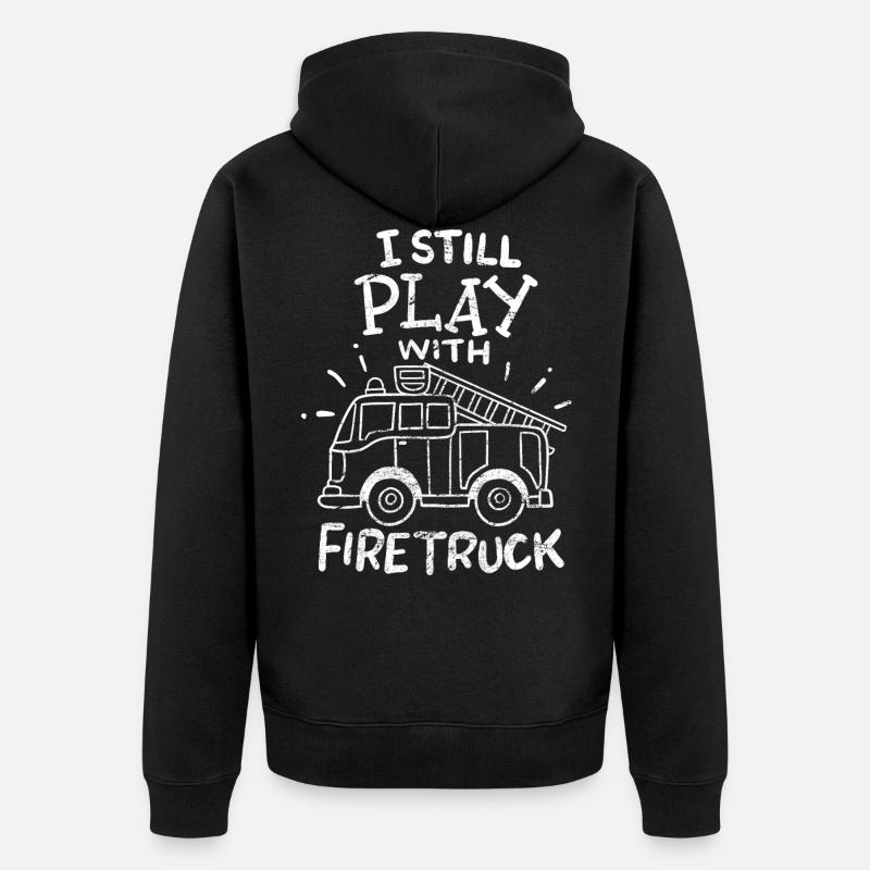 Fire Engine - Veste à capuche bio Premium Unisexe - noir