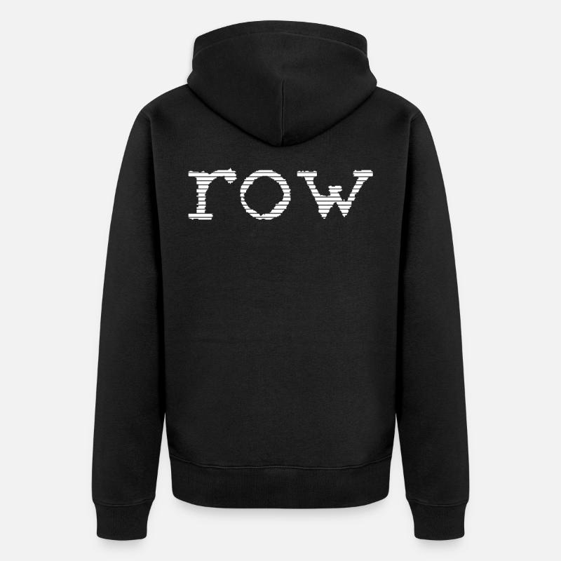 rangée - Veste à capuche bio Premium Unisexe - noir