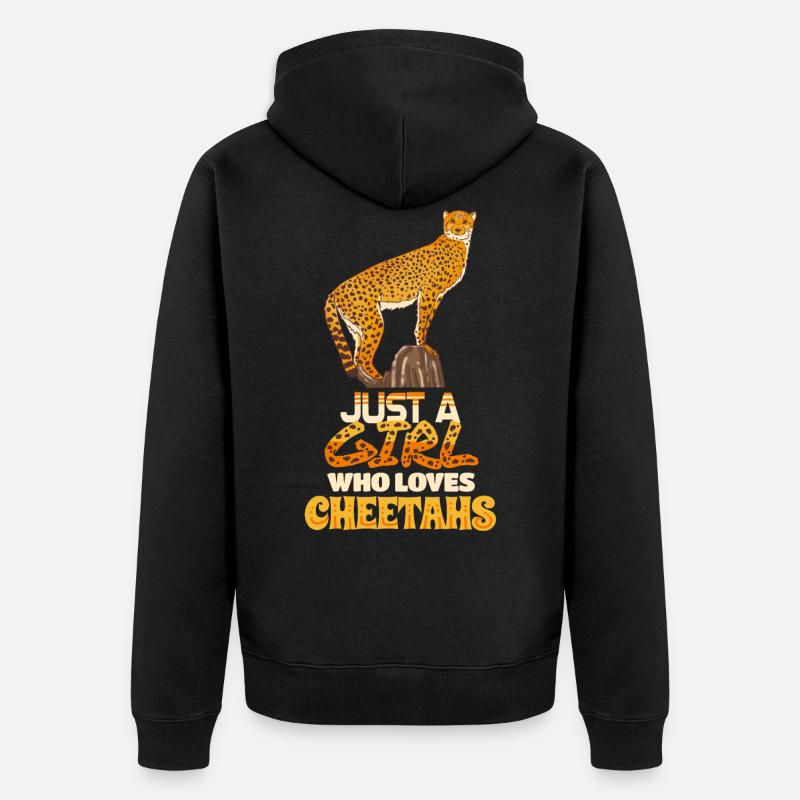 guépard - Veste à capuche bio Premium Unisexe - noir