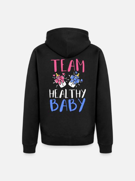 Gender Enthüllungsparty - Unisex Premium Bio Zip Hoodie - Schwarz