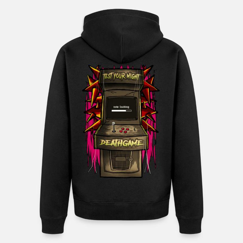 Arcade DeathGame - Veste à capuche bio Premium Unisexe - noir