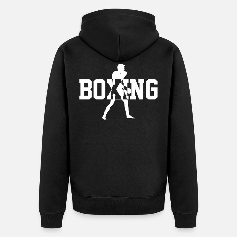 boxe - Veste à capuche bio Premium Unisexe - noir