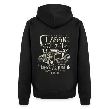 Hot Rod Classic - Veste à capuche bio Premium Unisexe - noir - Dos - Nico (187cm)
