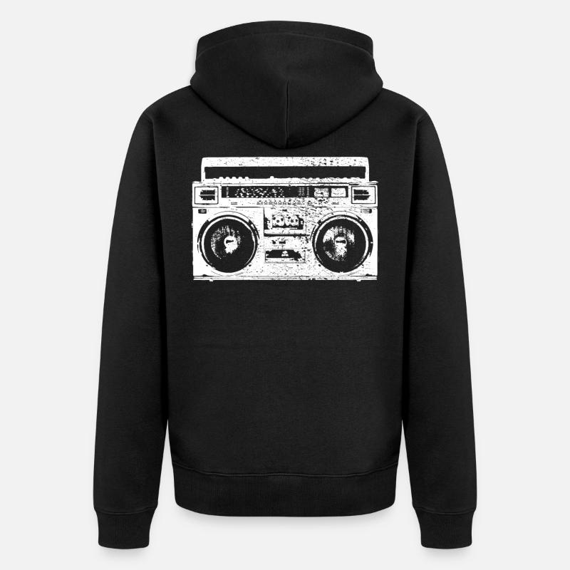 Hip hop - Veste à capuche bio Premium Unisexe - noir