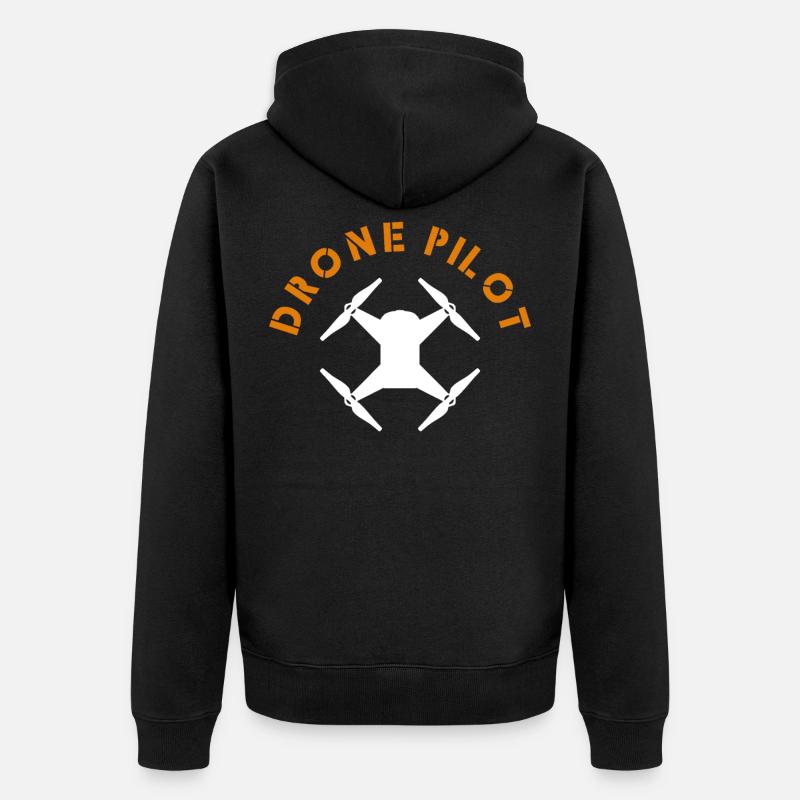 drone - Veste à capuche bio Premium Unisexe - noir
