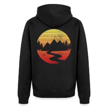 marche - Veste à capuche bio Premium Unisexe - noir - Dos - Nico (187cm)