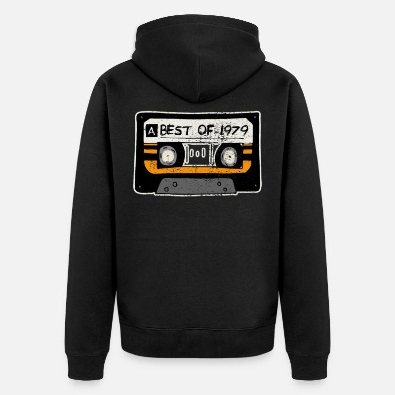Anniversaire 1979 - Veste à capuche bio Premium Unisexe - noir