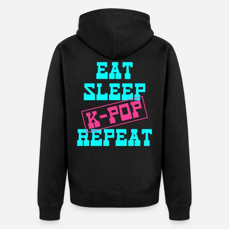 K-Pop - Veste à capuche bio Premium Unisexe - noir