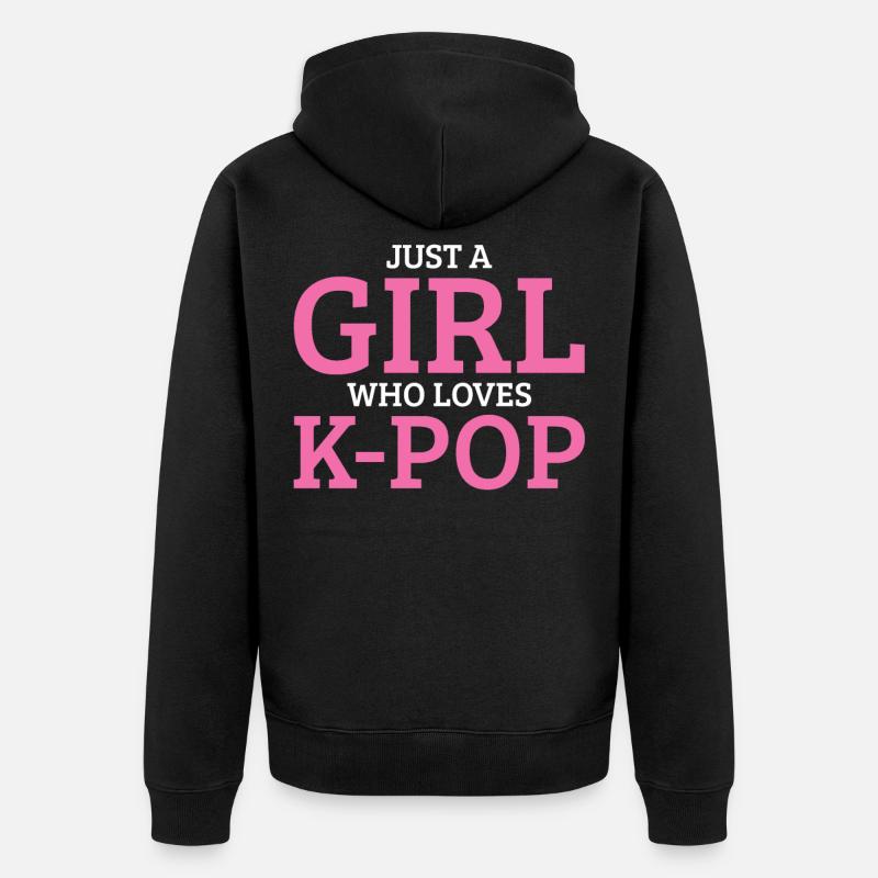 K-Pop - Veste à capuche bio Premium Unisexe - noir