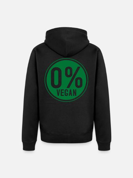 Anti-Végétalien - Veste à capuche bio Premium Unisexe - noir
