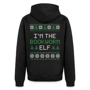 Lutin de Noël - Veste à capuche bio Premium Unisexe - noir - Dos - Nico (187cm)