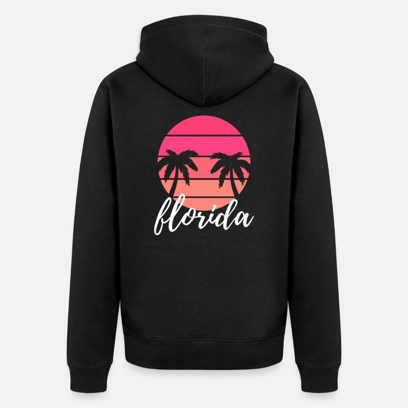 Floride - Veste à capuche bio Premium Unisexe - noir