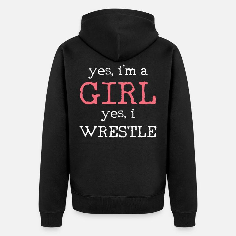 lutte - Veste à capuche bio Premium Unisexe - noir