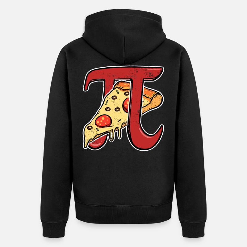Pi Pizza - Veste à capuche bio Premium Unisexe - noir