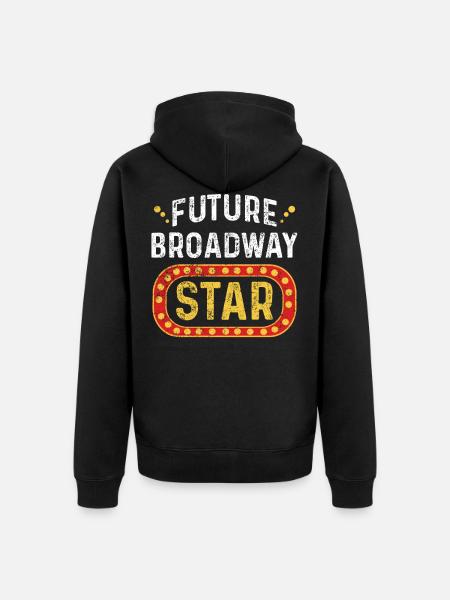 Theaterschauspieler - Unisex Premium Bio Zip Hoodie - Schwarz