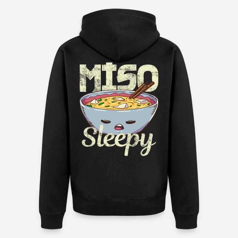 Soupe miso - Veste à capuche bio Premium Unisexe - noir