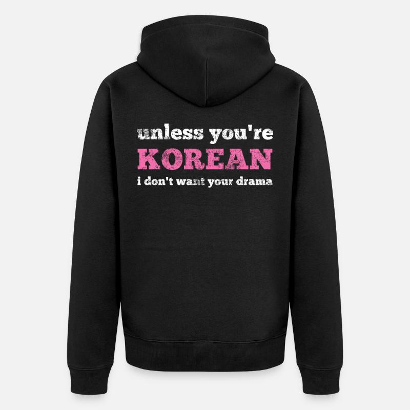 K-pop - Veste à capuche bio Premium Unisexe - noir
