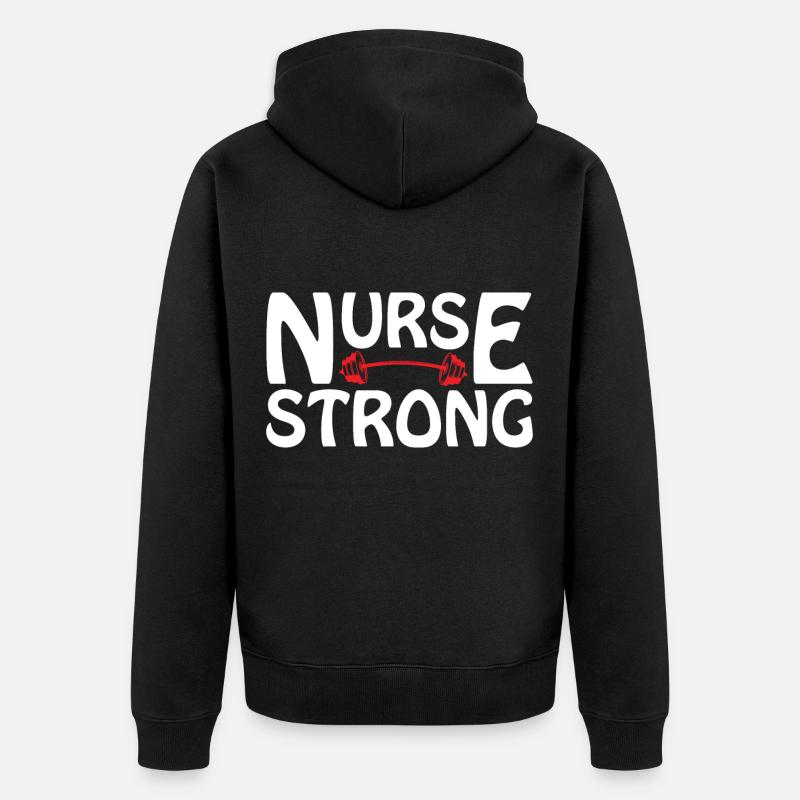 Infirmière infirmière - Veste à capuche bio Premium Unisexe - noir