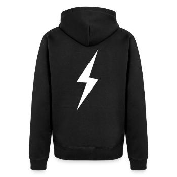 foudre - Veste à capuche bio Premium Unisexe - noir - Dos - Nico (187cm)