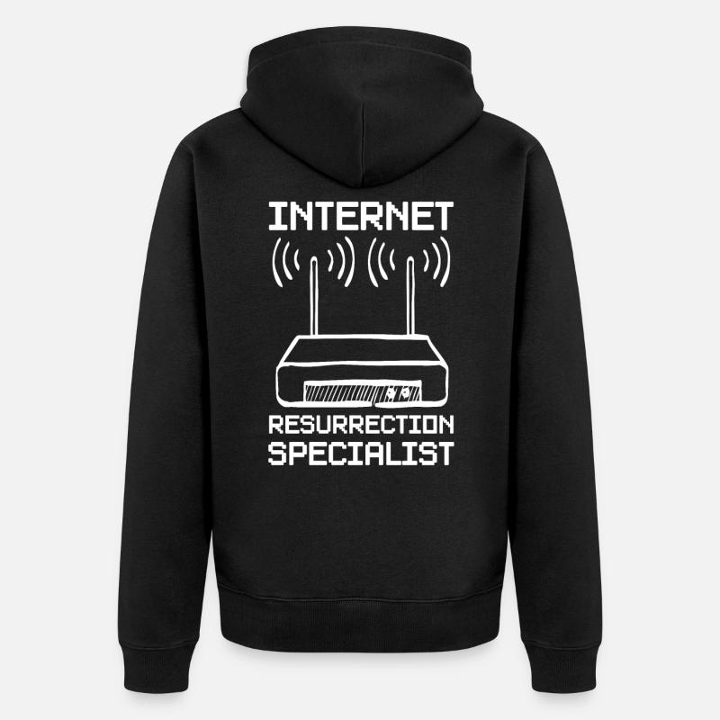 Administrateur informatique Internet - Veste à capuche bio Premium Unisexe - noir