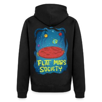 Flat Mars Society - Veste à capuche bio Premium Unisexe - noir - Dos - Nico (187cm)