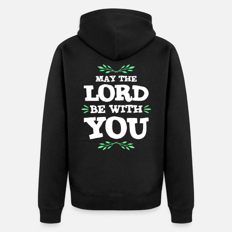 Bible verset foi Jésus - Veste à capuche bio Premium Unisexe - noir