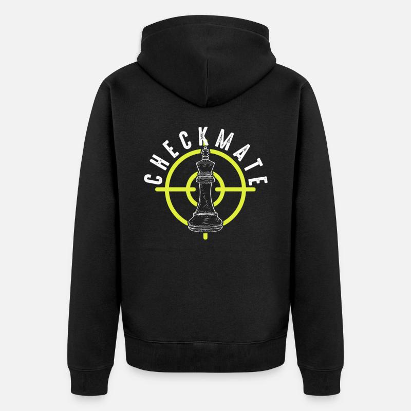 Échecs d'échecs Checkmate - Veste à capuche bio Premium Unisexe - noir