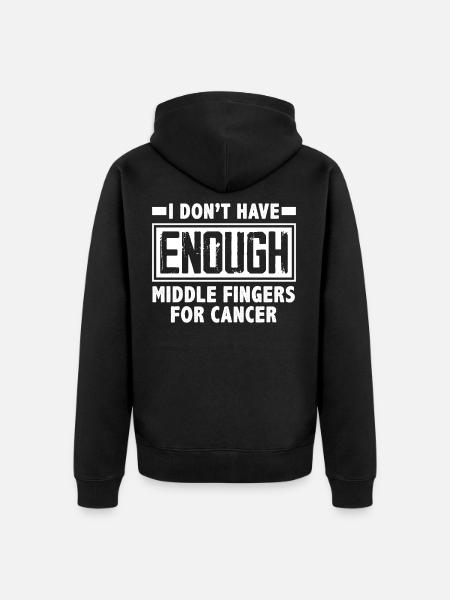 Chemo cancer stinks - Unisex Premium Organic Zip Hoodie - black