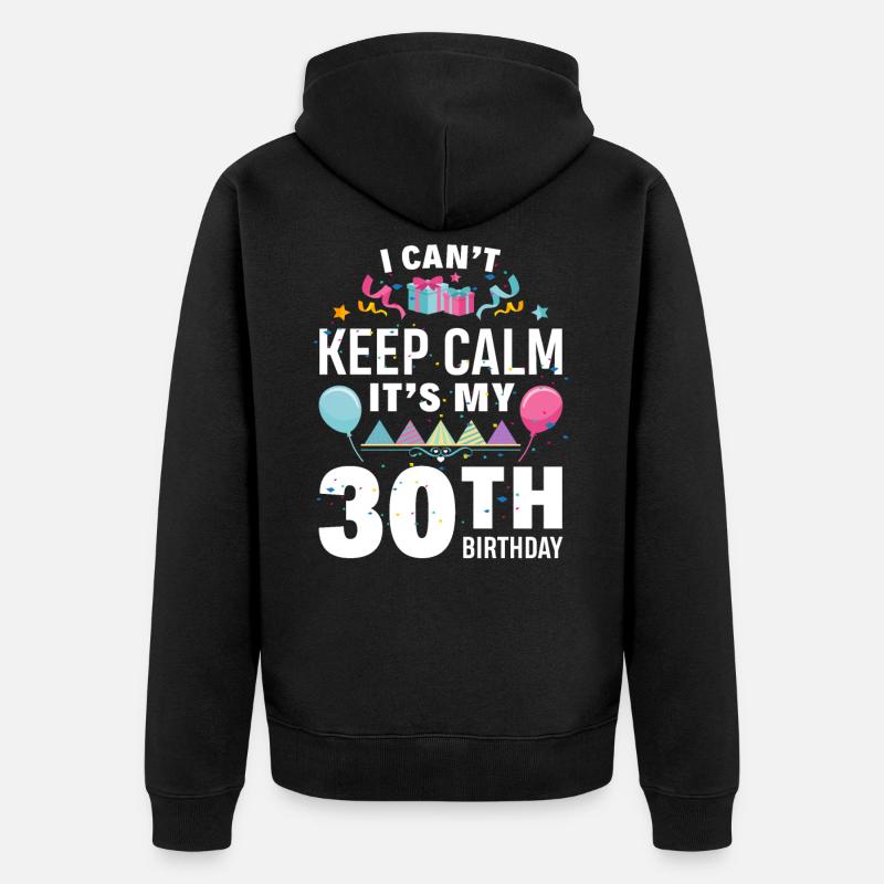 30e anniversaire - Veste à capuche bio Premium Unisexe - noir