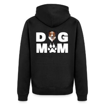 Dog Mom Owner, Funny Australian Shepherd Aussie Do - Unisex Premium Organic Zip Hoodie - black - Back - Nico (187cm)