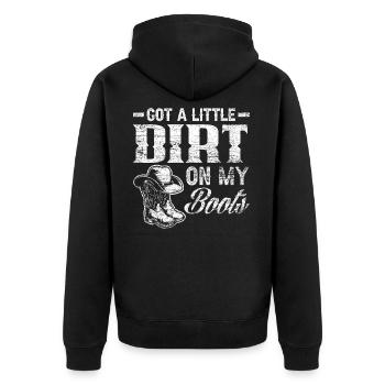 Country musique danse bottes bottes cadeau danseur - Veste à capuche bio Premium Unisexe - noir - Dos - Nico (187cm)