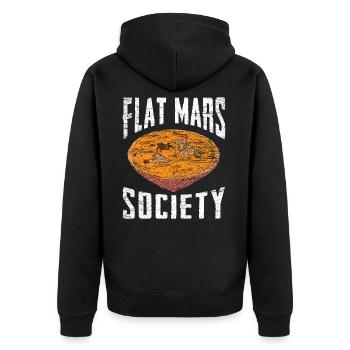 Astronomie Mars - Unisex Premium Bio Zip Hoodie - Schwarz - Hinten - Nico (187cm)