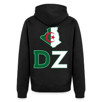 DZ - Veste à capuche bio Premium Unisexe - noir - Dos - Nico (187cm)