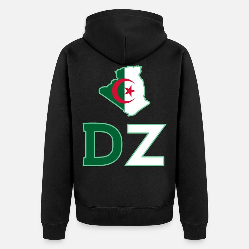 DZ - Unisex Premium Bio Zip Hoodie - Schwarz