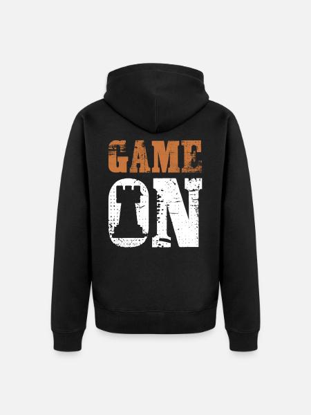 Jeu Échecs joueurs - Veste à capuche bio Premium Unisexe - noir