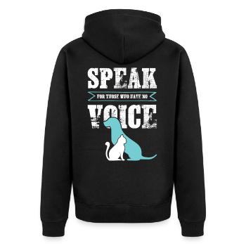 chien chat protection des animaux - Veste à capuche bio Premium Unisexe - noir - Dos - Nico (187cm)