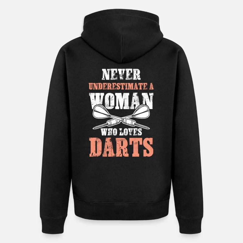 femmes dart - Veste à capuche bio Premium Unisexe - noir