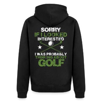 golf golf - Veste à capuche bio Premium Unisexe - noir - Dos - Nico (187cm)