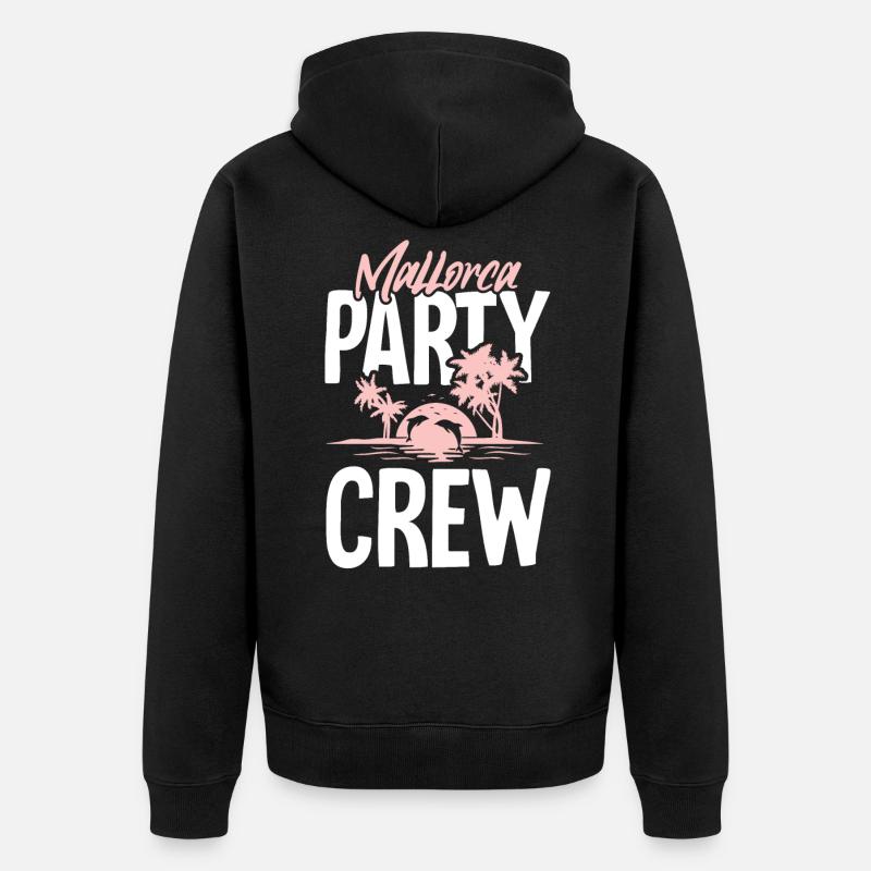 Mallorca Party Crew - Veste à capuche bio Premium Unisexe - noir