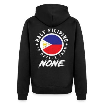 Philippines Origine Semi-Filipino Filipina - Veste à capuche bio Premium Unisexe - noir - Dos - Nico (187cm)