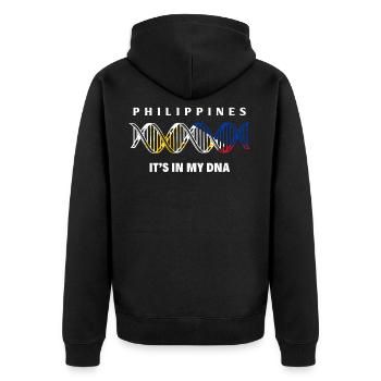 Philippines - Veste à capuche bio Premium Unisexe - noir - Dos - Nico (187cm)