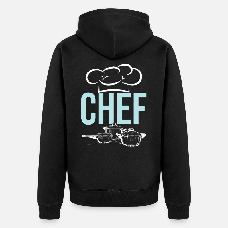 chef cuisiner - Veste à capuche bio Premium Unisexe - noir