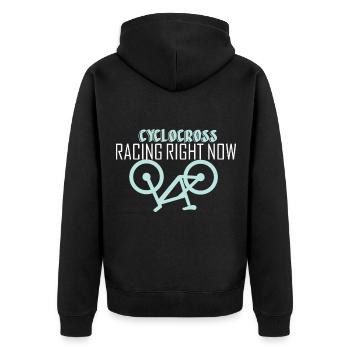 Mountain Bike Packing Adventure Cyclocross Race i - Veste à capuche bio Premium Unisexe - noir - Dos - Nico (187cm)