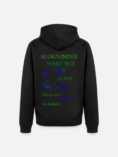 Artisan coffee and beer - Unisex Premium Organic Zip Hoodie - black