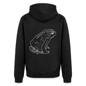 crapaud - Veste à capuche bio Premium Unisexe - noir - Dos - Nico (187cm)
