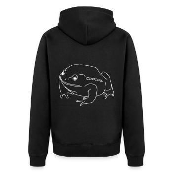 Crapaud - Veste à capuche bio Premium Unisexe - noir - Dos - Nico (187cm)