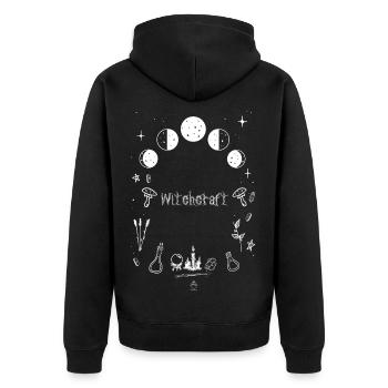 Sorcellerie - Outils magiques - T-Shirt - Veste à capuche bio Premium Unisexe - noir - Dos - Nico (187cm)