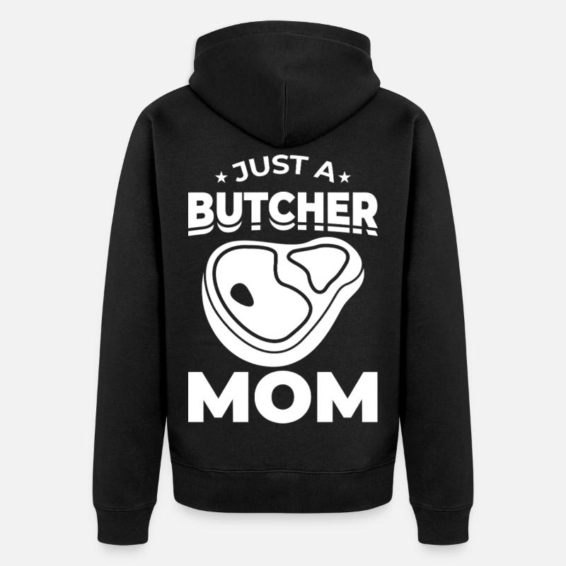 Juste une mère boucherie - Veste à capuche bio Premium Unisexe - noir
